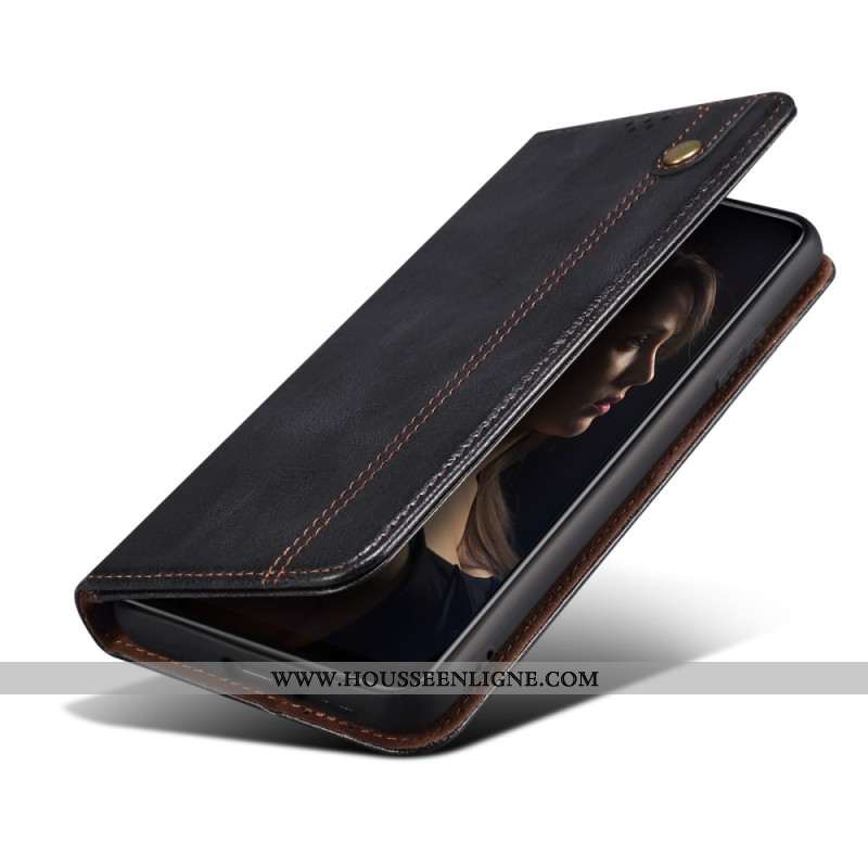 Flip Cover Samsung Galaxy A16 4G / 5G Simili Cuir Ciré