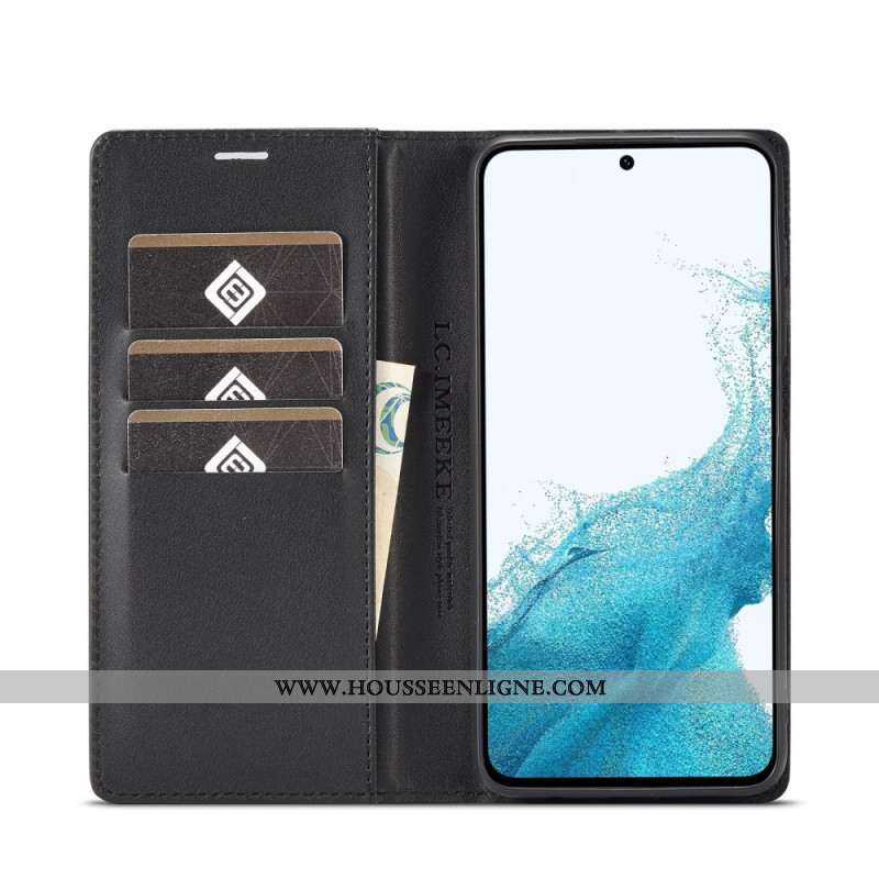 Flip Cover Samsung Galaxy A55 5G Fibre Carbone LC.IMEEKE