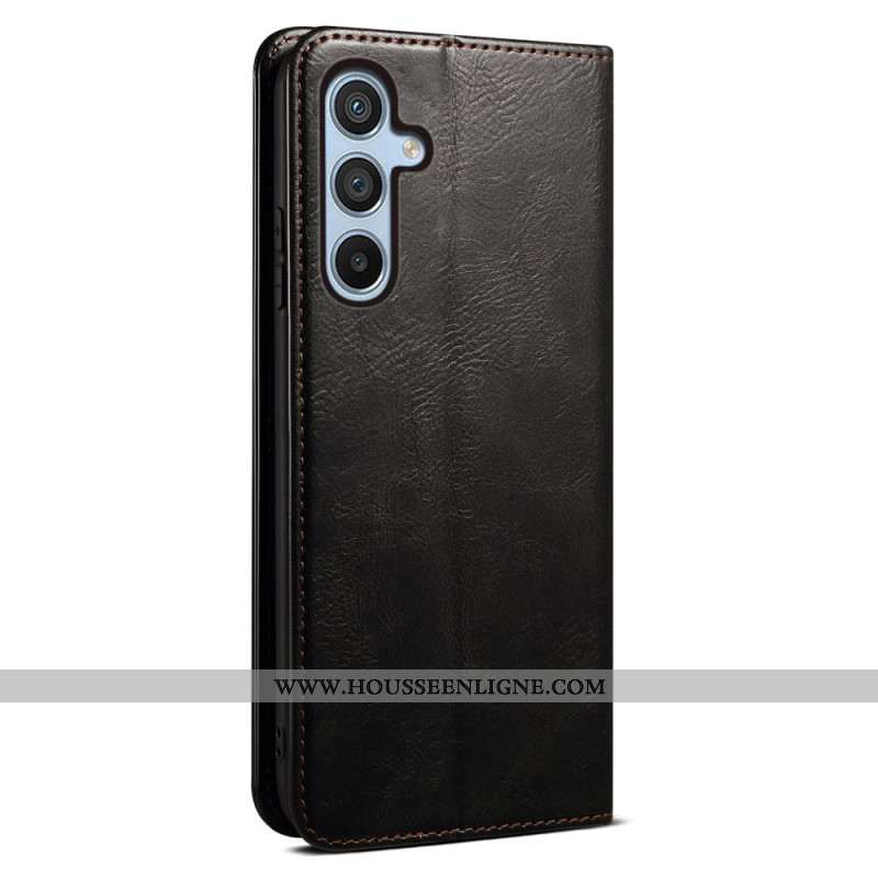 Flip Cover Samsung Galaxy A55 5G Simili Cuir Ciré