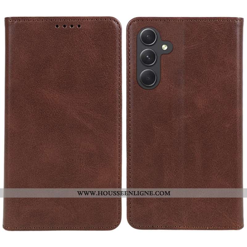 Flip Cover Samsung Galaxy A55 5G Style Cuir Texturé