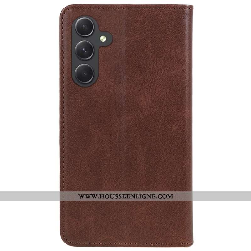 Flip Cover Samsung Galaxy A55 5G Style Cuir Texturé