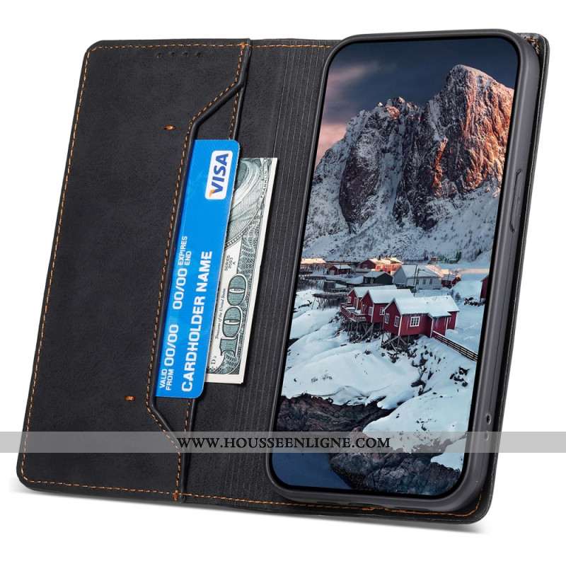 Flip Cover Samsung Galaxy M55 5G Blocage RFID et Fermeture Magnétique