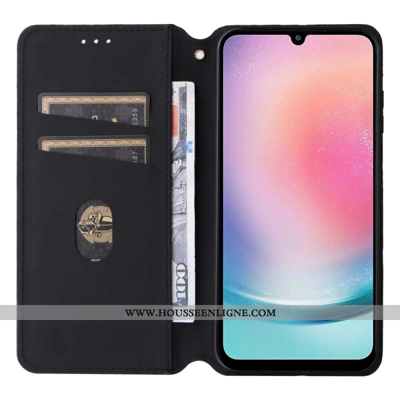 Flip Cover Samsung Galaxy M55 5G Motif Losanges