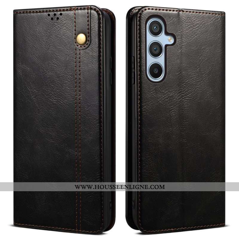 Flip Cover Samsung Galaxy M55 5G Simili Cuir Ciré