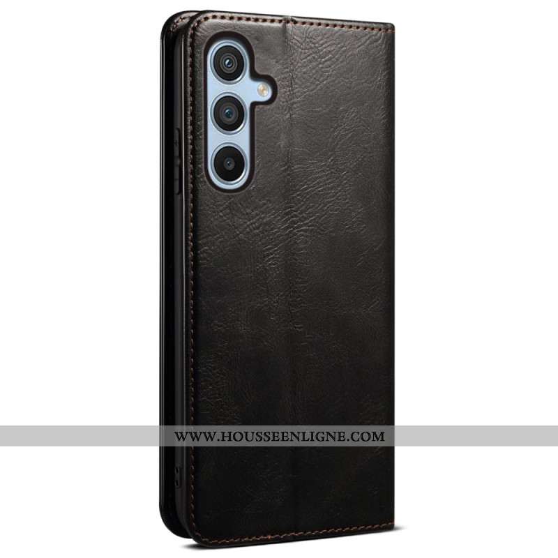 Flip Cover Samsung Galaxy M55 5G Simili Cuir Ciré