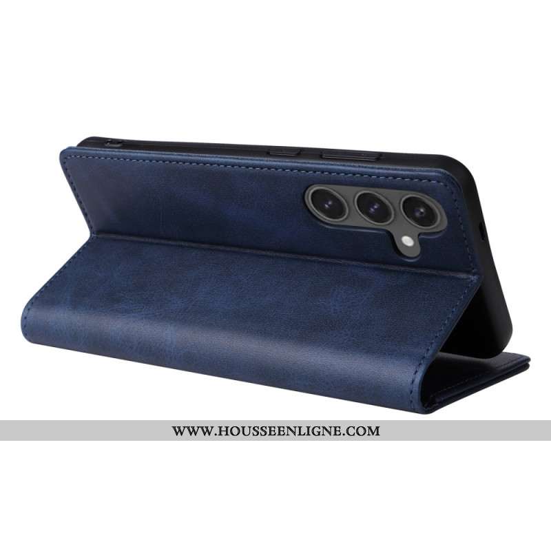 Flip Cover Samsung Galaxy S24 FE Effet Cuir