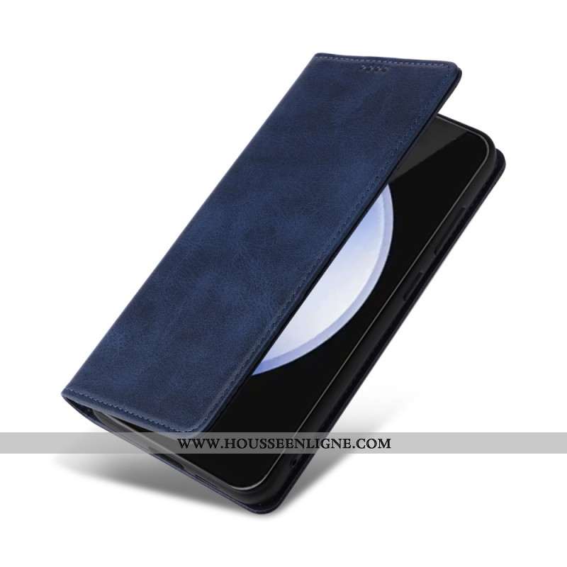 Flip Cover Samsung Galaxy S24 FE Effet Cuir