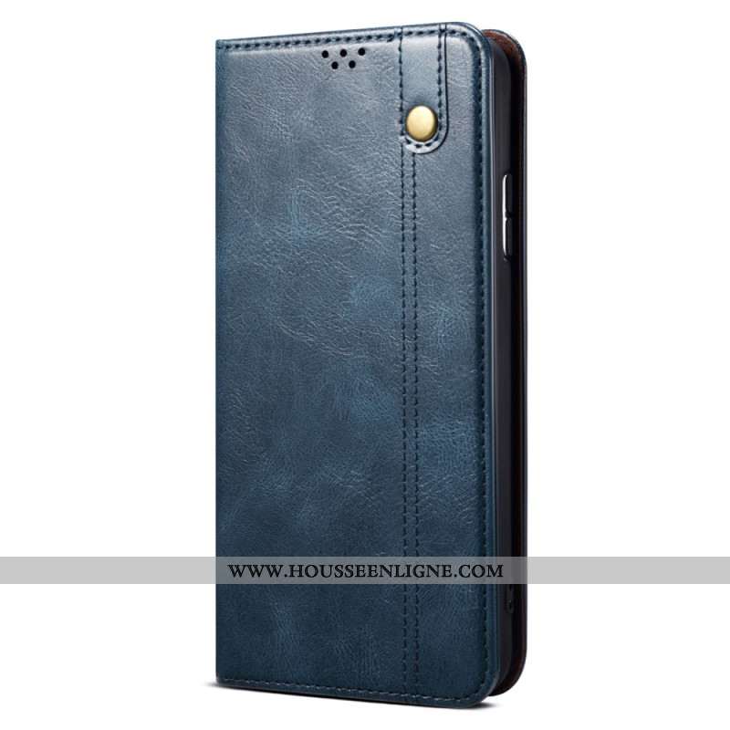 Flip Cover Samsung Galaxy S24 Plus 5G Simili Cuir Ciré