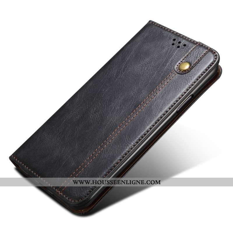 Flip Cover Samsung Galaxy S24 Plus 5G Simili Cuir Ciré