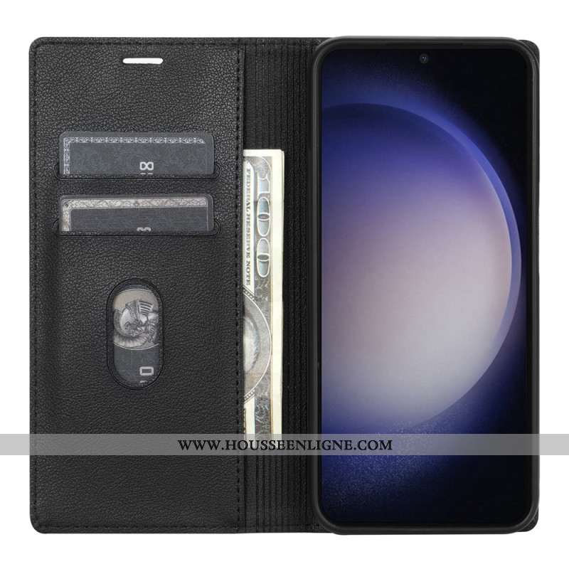 Flip Cover Samsung Galaxy S24 Plus 5G avec Support et Porte-Cartes