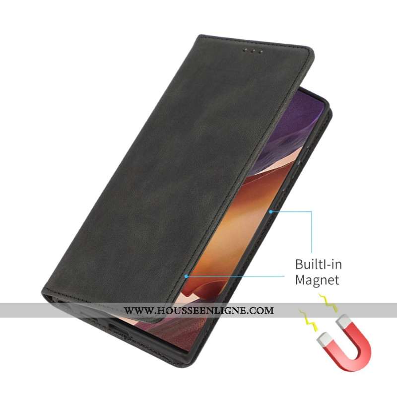 Flip Cover Samsung Galaxy S24 Ultra 5G Effet Daim