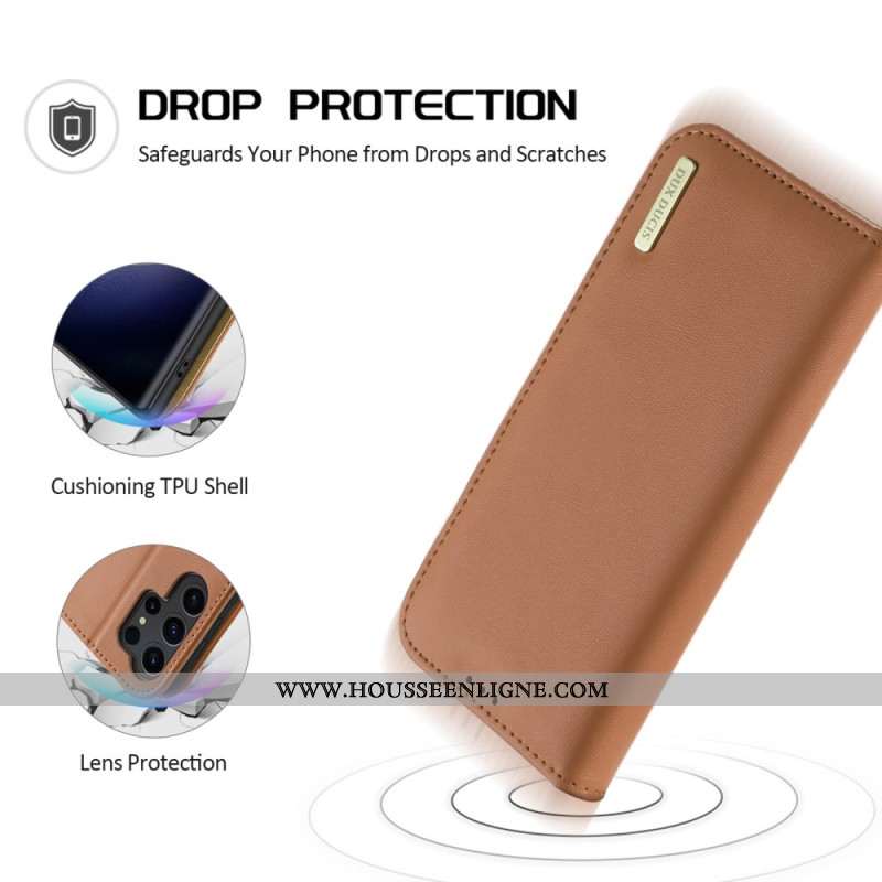 Flip Cover Samsung Galaxy S24 Ultra 5G Hivo Series DUX DUCIS