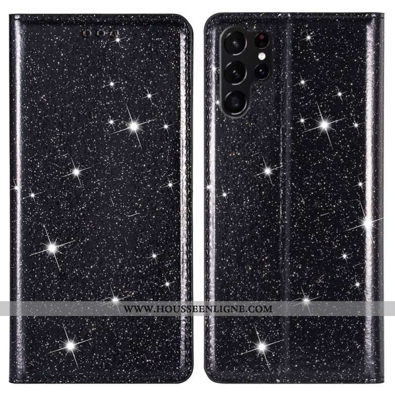 Flip Cover Samsung Galaxy S24 Ultra 5G Paillettes