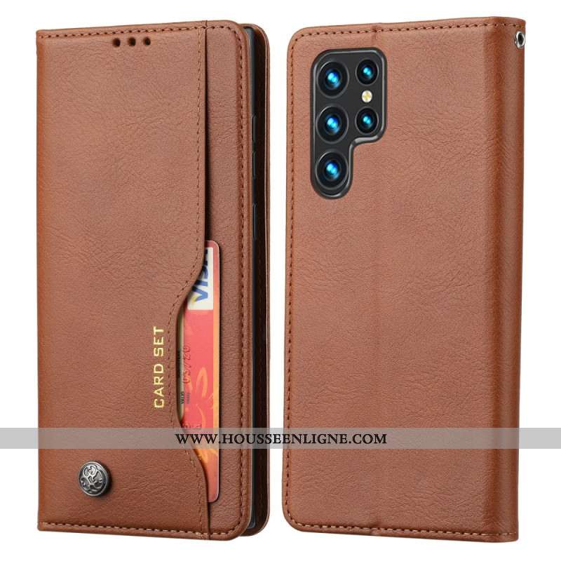 Flip Cover Samsung Galaxy S24 Ultra 5G Pochette Frontale