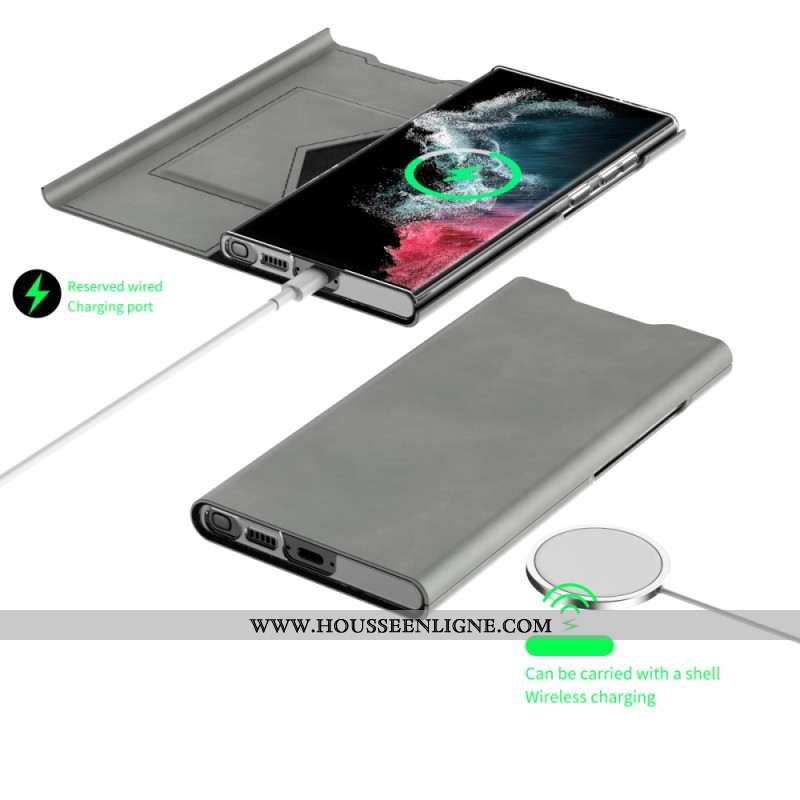 Flip Cover Samsung Galaxy S24 Ultra Finesse Classique