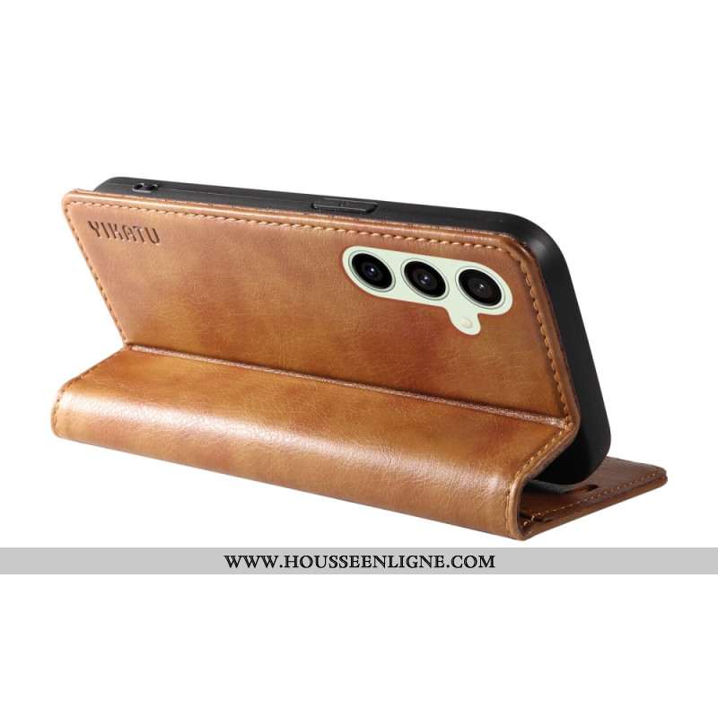 Flip Cover Samsung Galaxy S24 Vintage YIKATU