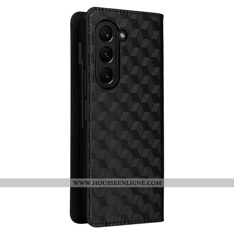 Flip Cover Samsung Galaxy Z Fold 5 Motif 3D