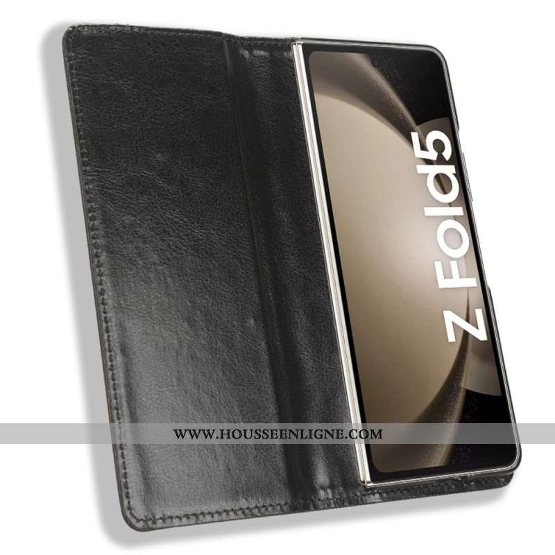 Flip Cover Samsung Galaxy Z Fold 5 Rétro