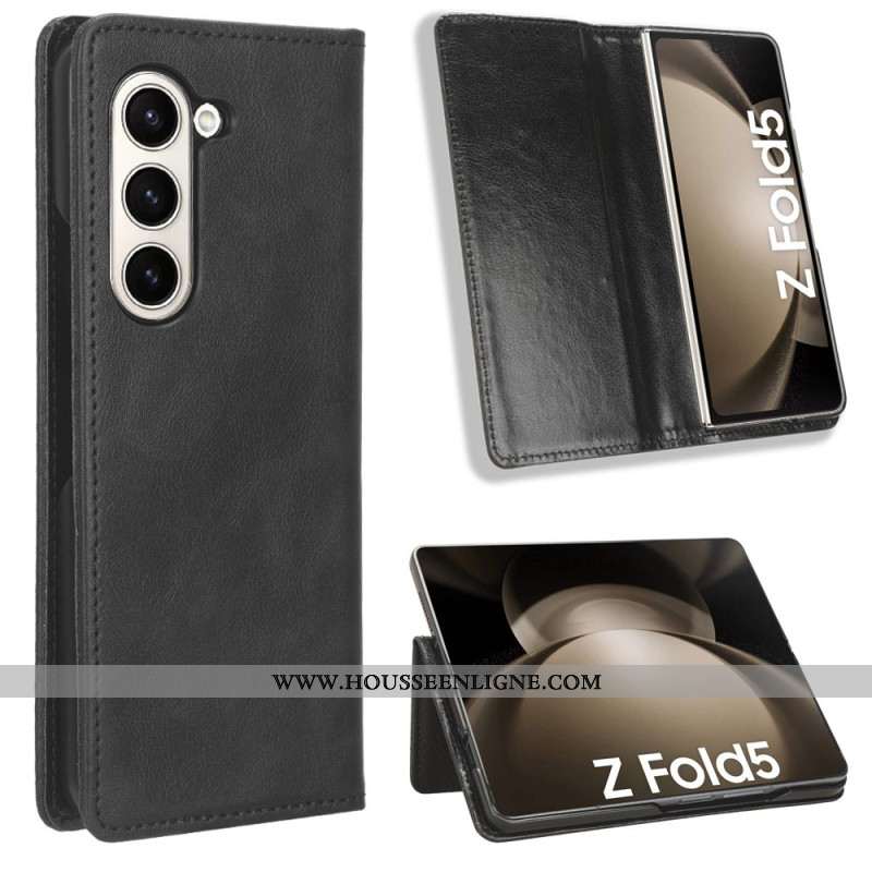 Flip Cover Samsung Galaxy Z Fold 5 Rétro