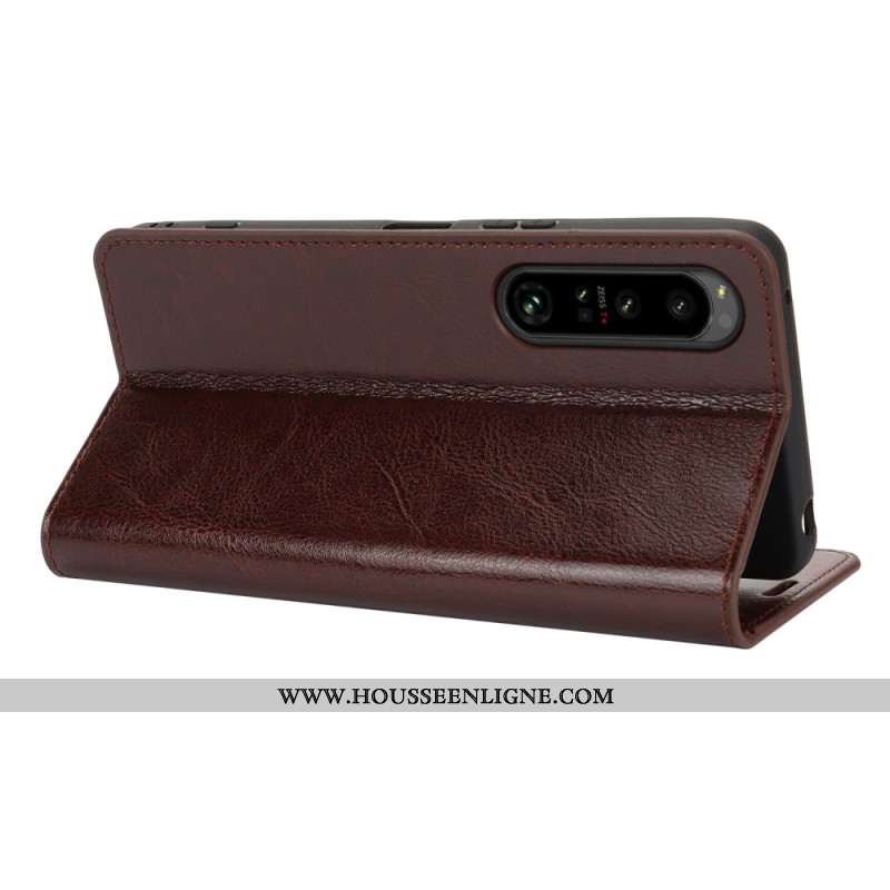 Flip Cover Sony Xperia 1 VI Cuir