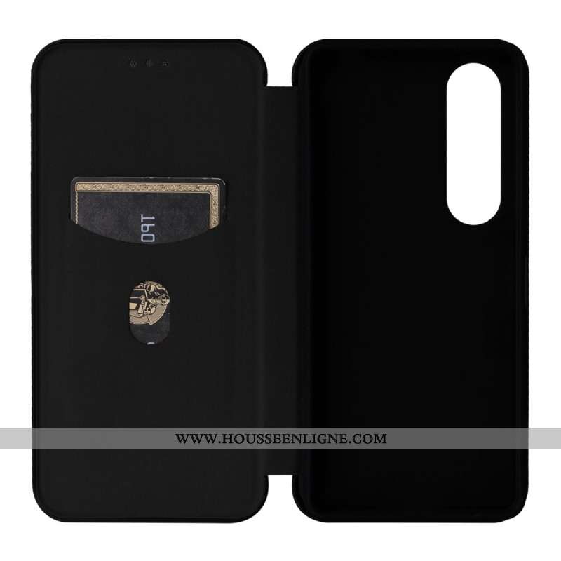 Flip Cover Sony Xperia 1 VI Fibre Carbone