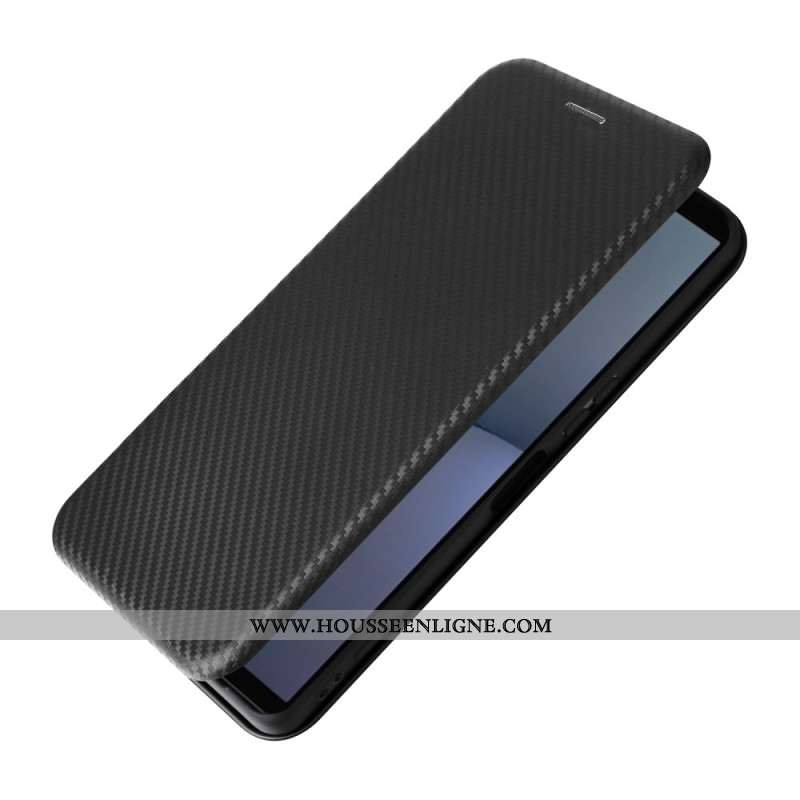 Flip Cover Sony Xperia 1 VI Fibre Carbone