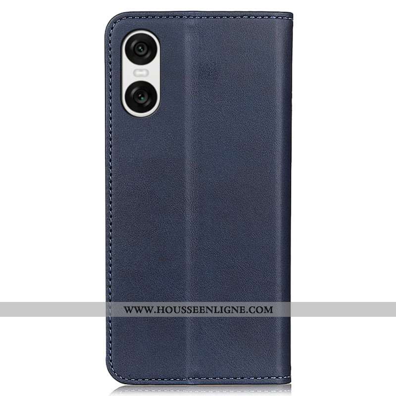 Flip Cover Sony Xperia 10 VI Cuir Fendu