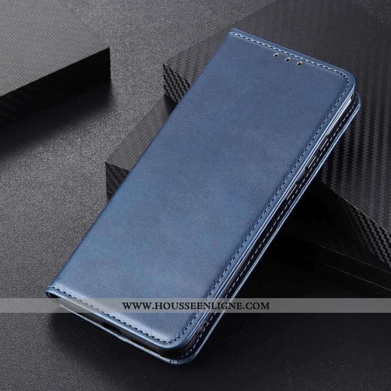 Flip Cover Sony Xperia 10 VI Cuir Fendu