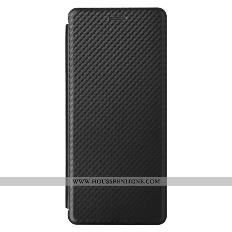 Flip Cover Sony Xperia 10 VI Fibre Carbone