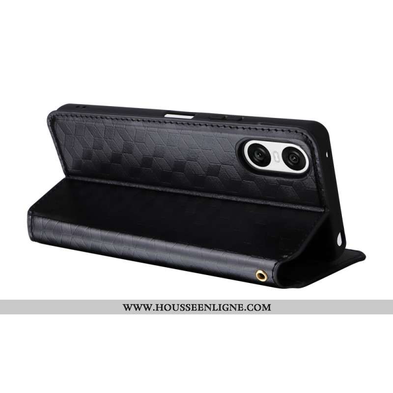 Flip Cover Sony Xperia 10 VI Losanges 3D