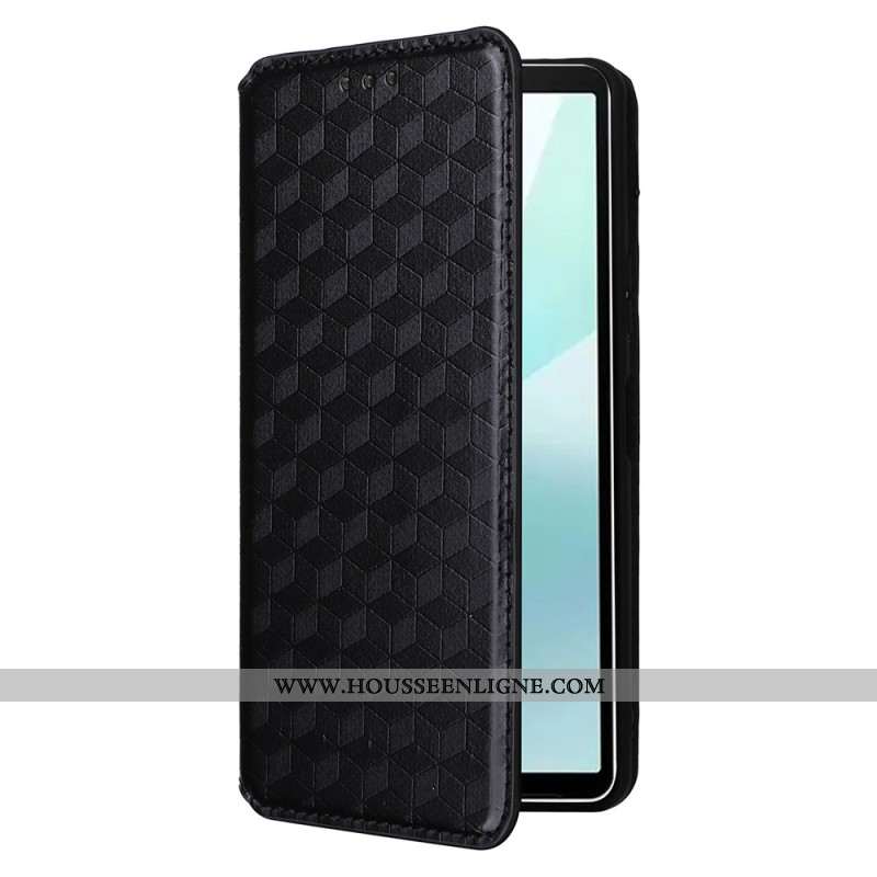 Flip Cover Sony Xperia 10 VI Losanges 3D