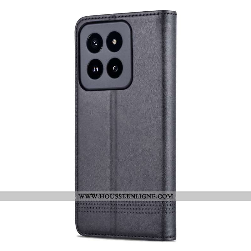 Flip Cover Xiaomi 14 Pro Simili Cuir AZNS