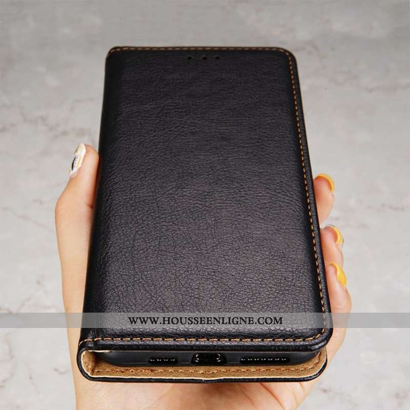 Flip Cover Xiaomi 14 Pro Simili Cuir Texturé