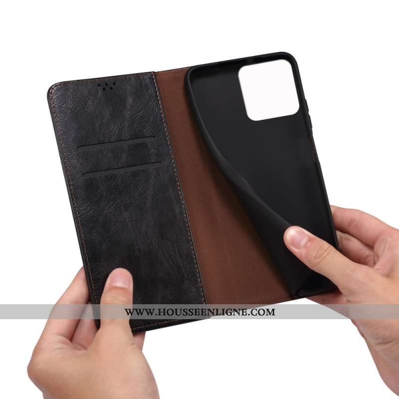 Flip Cover Xiaomi 14 Simili Cuir Ciré