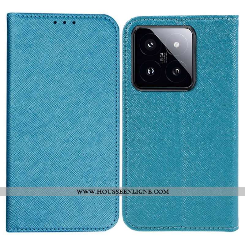 Flip Cover Xiaomi 14 Texture Croisée