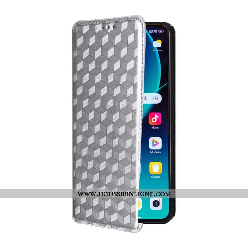 Flip Cover Xiaomi 14T Cubes 3D