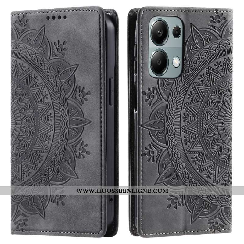 Flip Cover Xiaomi 14T Effet Daim Mandala