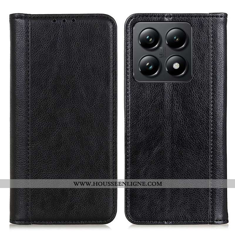 Flip Cover Xiaomi 14T Pro Cuir Fendu