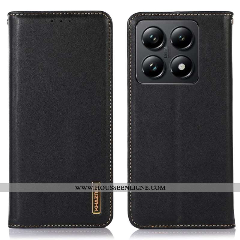 Flip Cover Xiaomi 14T Pro Cuir KHAZNEH