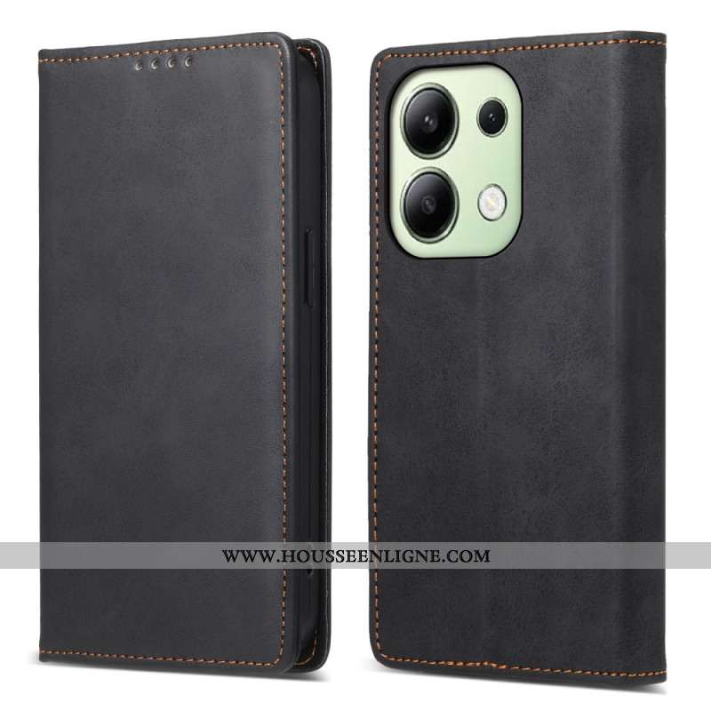 Flip Cover Xiaomi Redmi Note 13 4G Effet Cuir Classique