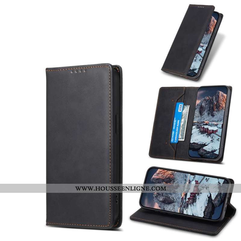 Flip Cover Xiaomi Redmi Note 13 4G Effet Cuir Classique