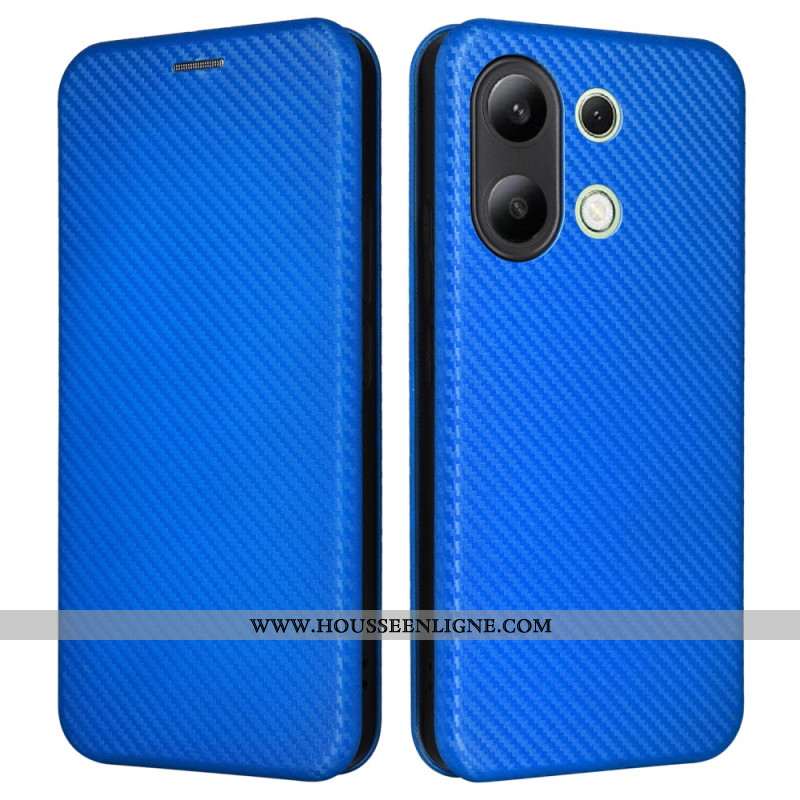 Flip Cover Xiaomi Redmi Note 13 4G Fibre Carbone