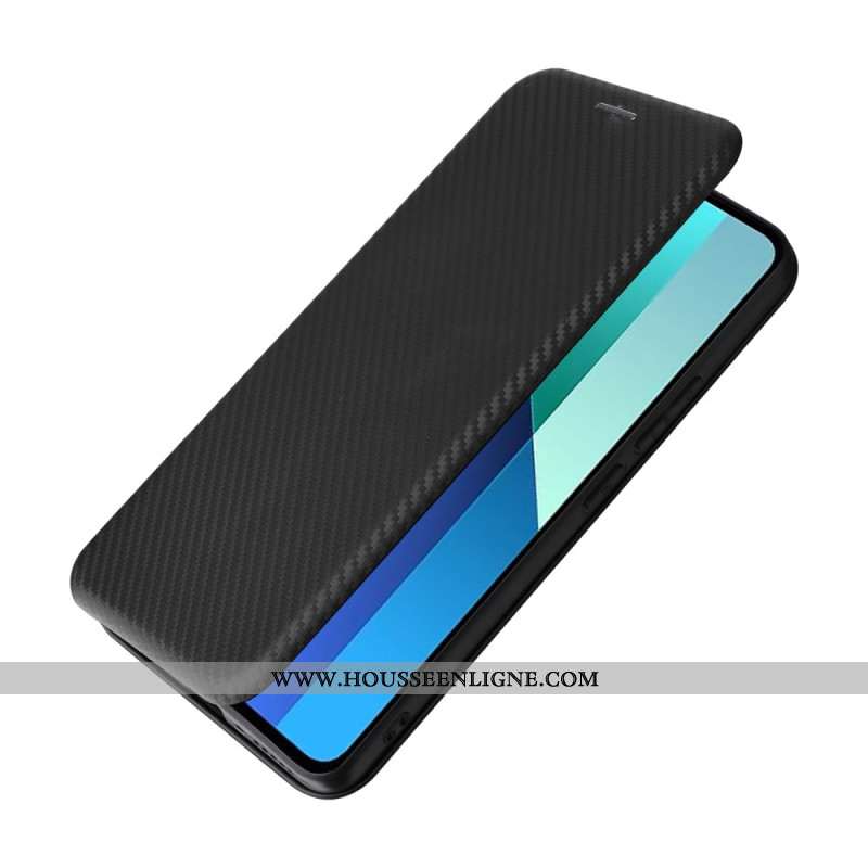 Flip Cover Xiaomi Redmi Note 13 4G Fibre Carbone