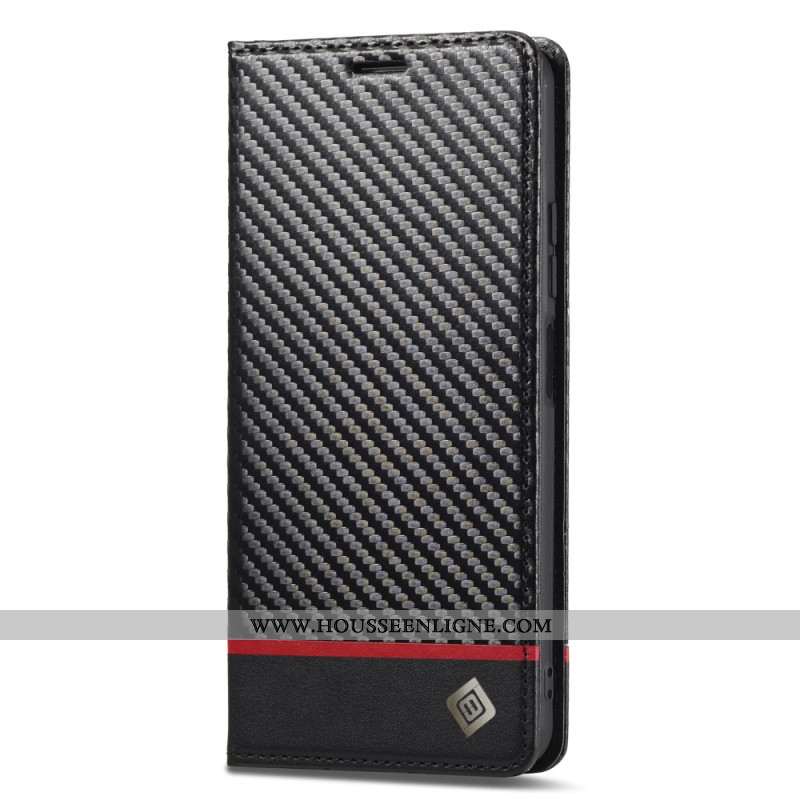 Flip Cover Xiaomi Redmi Note 13 4G Fibre Carbone LC.IMEEKE