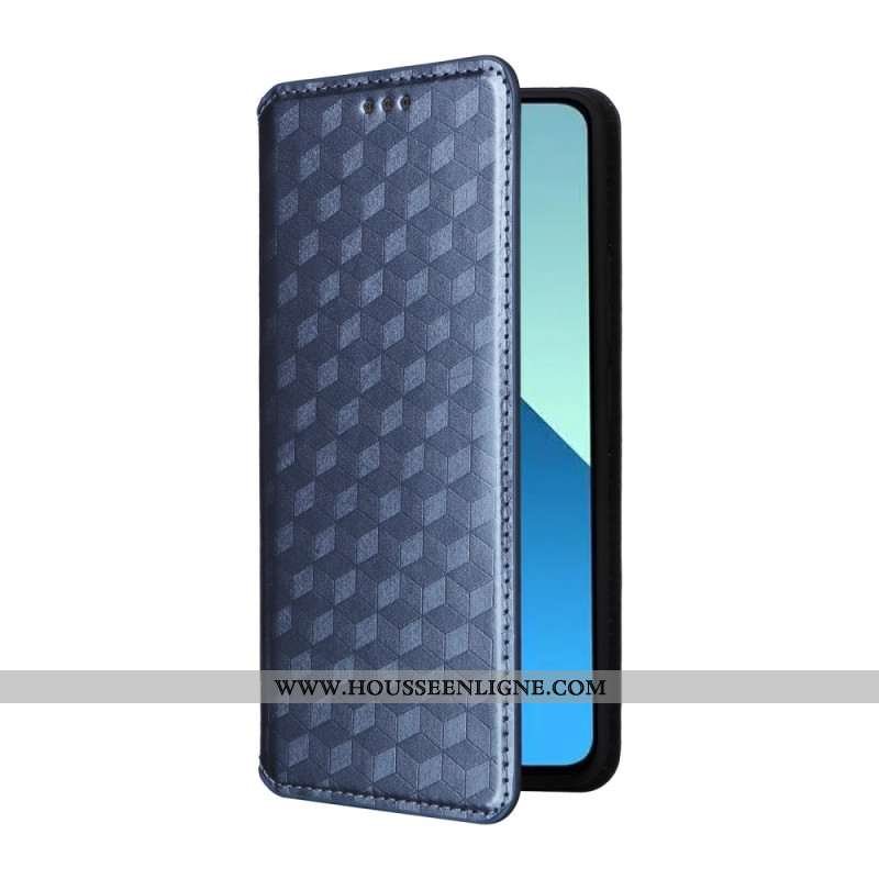 Flip Cover Xiaomi Redmi Note 13 4G Losanges 3D