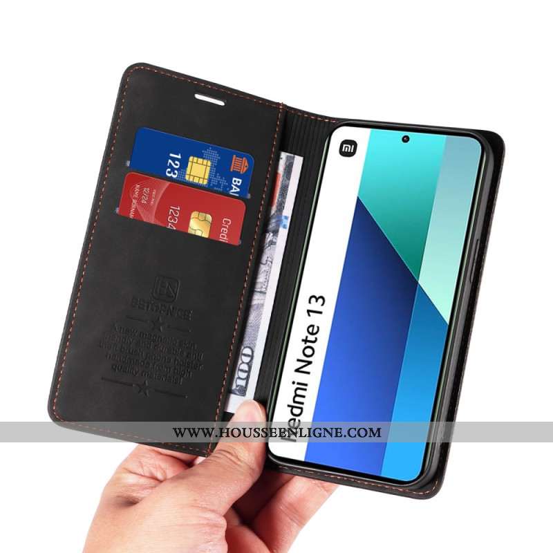 Flip Cover Xiaomi Redmi Note 13 4G Protection RFID BETOPNICE