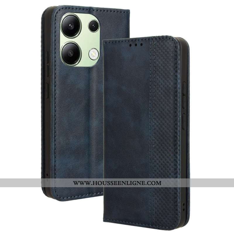 Flip Cover Xiaomi Redmi Note 13 4G Simili Cuir Vintage