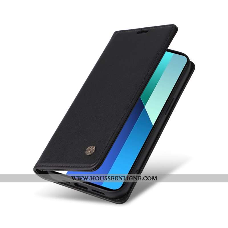 Flip Cover Xiaomi Redmi Note 13 4G Simili CuirYIKATU