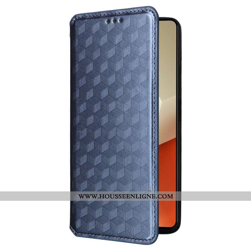 Flip Cover Xiaomi Redmi Note 13 5G Cubes 3D