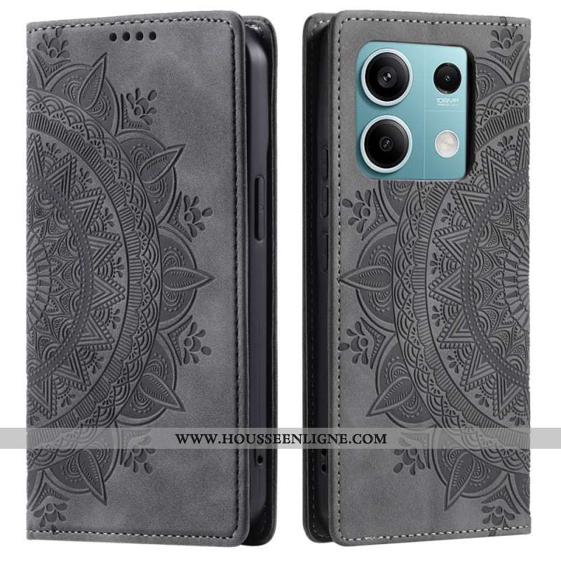 Flip Cover Xiaomi Redmi Note 13 5G Motif Mandala